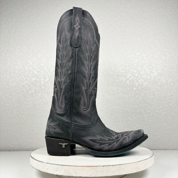 Lane Women's Gray Heeled Boots - Picture 2 of 9